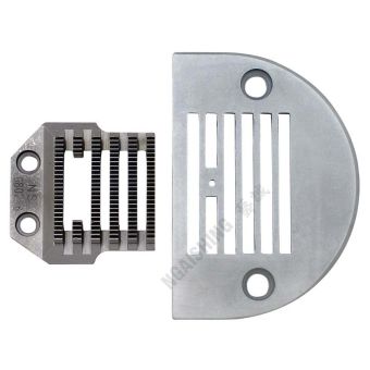 NGAISHING G802 PLAIN MACHINE NEEDLE PLATE AND FEED DOG (STANDARD)