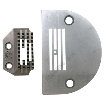 NGAISHING G805-4 COMPUTER MACHINE NEEDLE PLATE AND FEED DOG (STANDARD)