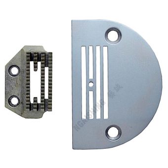 NGAISHING G806-4 COMPUTER MACHINE NEEDLE PLATE AND FEED DOG (ROUGH)