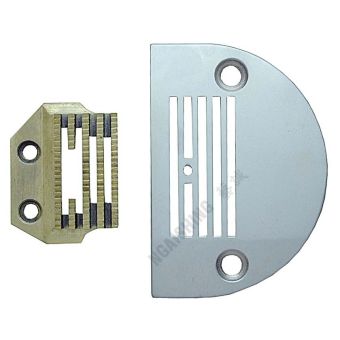 NGAISHING G806-5 COMPUTER MACHINE NEEDLE PLATE AND FEED DOG (ROUGH)
